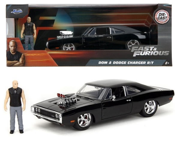 9335907314R00 1970 Dodge Charger R/T & Dom figure - Fast & Furious 1:24